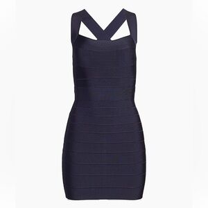 Herve Leger Midnight Bandage Mini Dress S